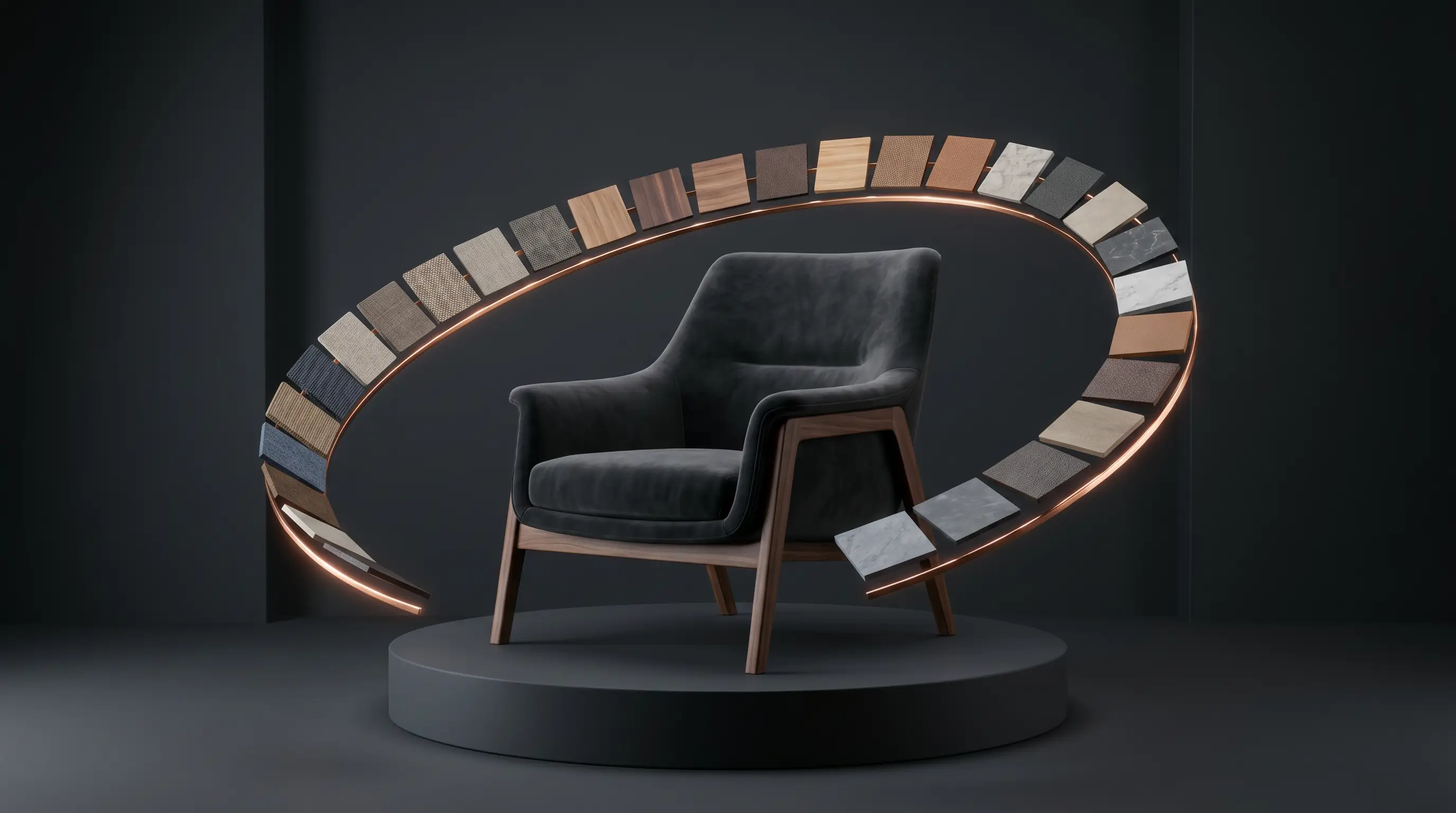 Kies materiaal, kleur en maat in de 3D-configurator