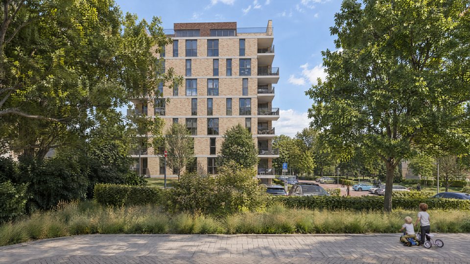 De toren vanuit het groen