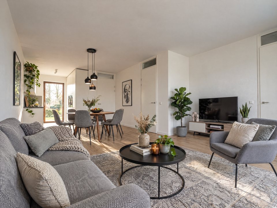 Woonkamer met tuindeuren