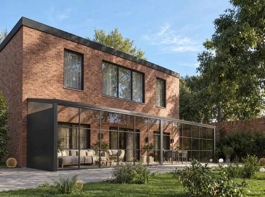 Veranda in daglicht, dezelfde configuratie